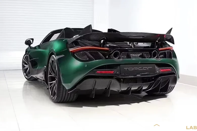 McLaren 720S 720 Carbon Fiber Body Kit for McLaren 720S TOPCAR Style – Front Splitter, Rear Diffuser, Spoiler & Covers